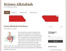 Tablet Screenshot of kristenalkitabiah.com